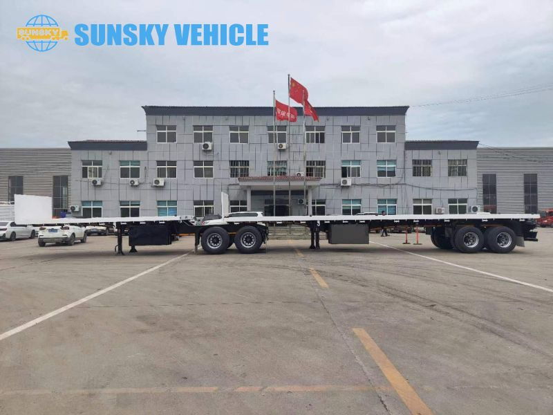 Semirremolque plataforma/ Caja abierta para transporte de contenedores nuevo SUNSKY superlink trailer for sale: foto 2