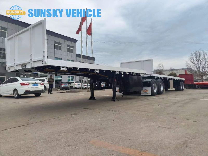 Semirremolque plataforma/ Caja abierta para transporte de contenedores nuevo SUNSKY superlink trailer for sale: foto 3