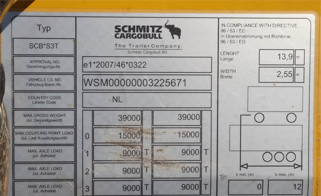 Semirremolque lona Schmitz CARGOBULL SCB53T CoC Documents, TuV Loading Certif: foto 6
