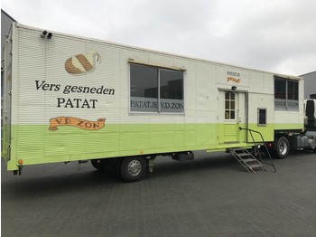 Netam-Fruehauf Foodtruck / Mobiel Cafetaria -Lunchroom / Food Truck (B/E rijbewijs) inclusief DAF trekker - Semirremolque caja cerrada