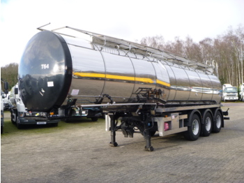 Clayton Heavy oil / bitumen tank inox 30 m3 / 1 comp + pump - Semirremolque cisterna