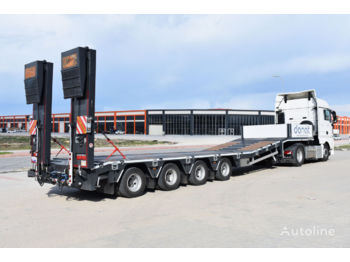 DONAT 4 axle Lowbed Semitrailer with lifting platform - Semirremolque góndola rebajadas