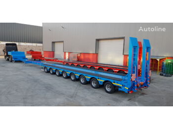 Semirremolque góndola rebajadas GURLESENYIL 8 axles hydraulic low loader