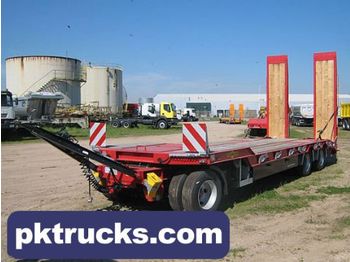 Humbaur 3-axle drawbar trailer - Semirremolque plataforma/ Caja abierta