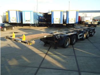 D-TEC CT-53 - 53.000 Kg - 5 axle combi trailer / 2x stuur as - Semirremolque portacontenedore/ Intercambiable