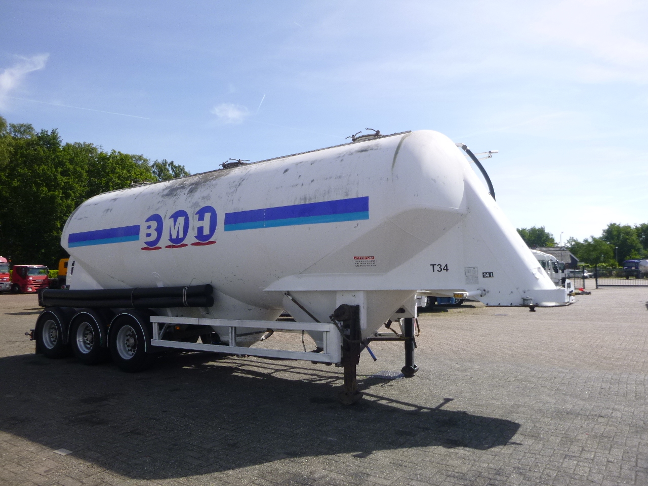 Semirremolque silo para transporte de harina ZVVZ Powder tank alu 40 m3 / 1 comp: foto 2