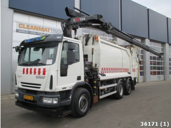 Ginaf C 3128 Euro 5 Hiab 21 ton/meter Kran - Camión de basura