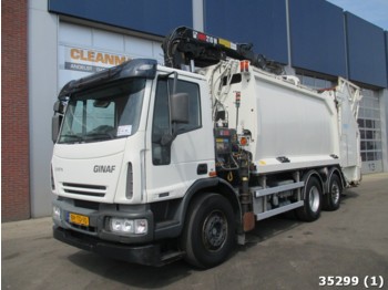 Camión de basura Ginaf C 3127 N with Hiab 21 ton/meter crane: foto 1