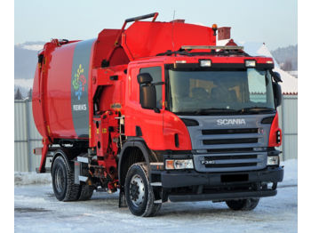 Camión de basura Scania P340 Müllwagen *4x4* Top Zustand!: foto 1