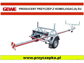 Gewe Dłużyca Kłonica do 12 m - P0750 D/1 - Remolque maderero: foto 1
