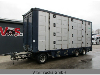 Menke-Janzen 4.Stock Viehanhänger m. Aggregat Hubdach Tränke - Remolque transporte de ganado: foto 1
