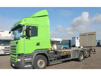 Scania R490 LB 6X2 HNB Serie 8113 Euro 6 - Camión portacontenedore/ Intercambiable: foto 1