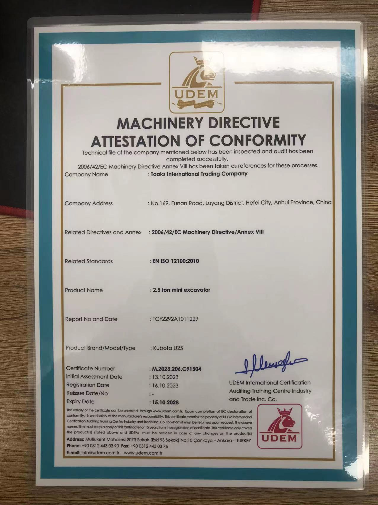 Toaks International Trading Company - Maquinaria de construcción - Año: 2005 undefined: foto 25