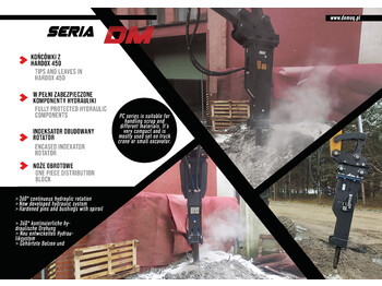 Martillo hidráulico para Excavadora nuevo DEMOQ DM750 Hydraulic breaker 660 kg: foto 2 Martillo hidráulico para Excavadora nuevo DEMOQ DM750 Hydraulic breaker 660 kg: foto 2