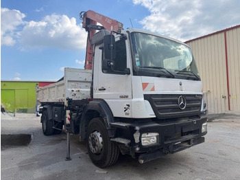 Camión volquete, Camión grúa Mercedes AXOR 1828 BENNE GRUE FASSI: foto 3