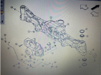 Eje y piezas CARRARO