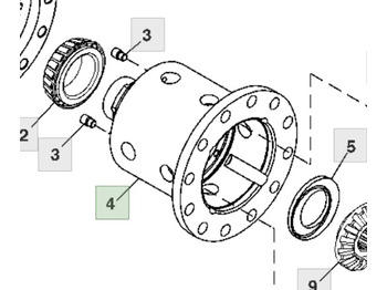 Eje y piezas JOHN DEERE