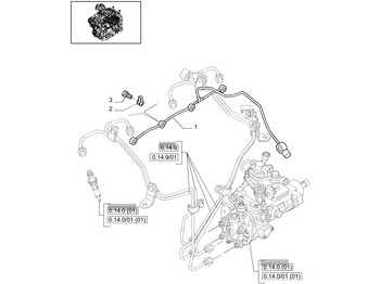 Motor y piezas NEW HOLLAND