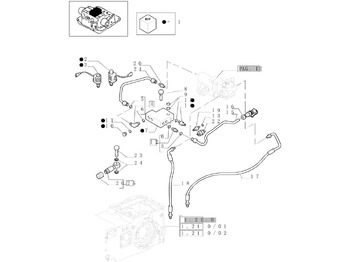 Válvula de freno NEW HOLLAND