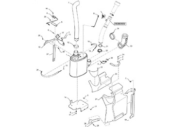 Silenciador/ Sistema de escape NEW HOLLAND