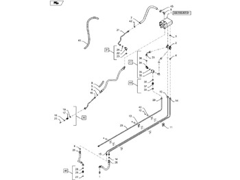 Válvula de freno NEW HOLLAND