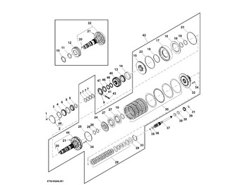 Caja de cambios y piezas JOHN DEERE