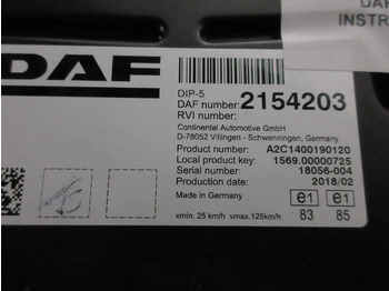 Salpicadero para Camión DAF 2154203 INSTRUMENTENPANEEL DAF XF 450 MODEL 2020: foto 3
