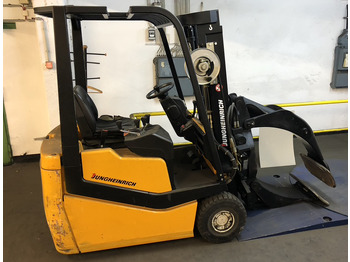Leasing de  Three-wheel electric front loader Jungheinrich EFG DF 15 with duplex mast and Meyer roller clamp Three-wheel electric front loader Jungheinrich EFG DF 15 with duplex mast and Meyer roller clamp: foto 1 Leasing de  Three-wheel electric front loader Jungheinrich EFG DF 15 with duplex mast and Meyer roller clamp Three-wheel electric front loader Jungheinrich EFG DF 15 with duplex mast and Meyer roller clamp: foto 1