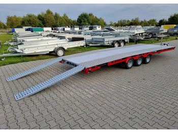 Remolque portavehículos nuevo TA-NO Scorpio 55 PREMIUM laweta 3 osiowa 5.5m 3500kg DMC najazdy niski załadunek: foto 4