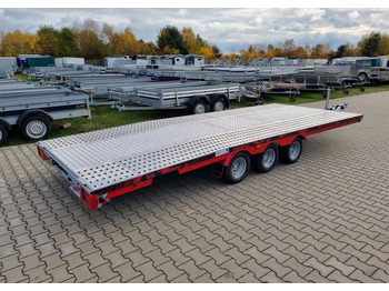 Remolque portavehículos nuevo TA-NO Scorpio 55 PREMIUM laweta 3 osiowa 5.5m 3500kg DMC najazdy niski załadunek: foto 3