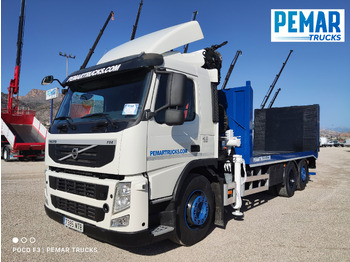 Camión portavehículos, Camión grúa VOLVO FM 410 6X2 GRUA PORTAMAQUINARIA: foto 2