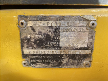 Miniexcavadora KOMATSU PC70-8: foto 5