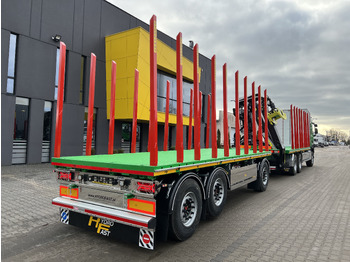 Remolque plataforma/ Caja abierta para transporte de madera nuevo Hydrofast Przyczepa platforma 3 osiowa do przewozu drewna / 3-axle platform trailer for timber transport: foto 2 Remolque plataforma/ Caja abierta para transporte de madera nuevo Hydrofast Przyczepa platforma 3 osiowa do przewozu drewna / 3-axle platform trailer for timber transport: foto 2