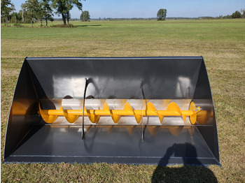Cazo cargador para Maquinaria agrícola nuevo Grutech Futterverteiler / Bucket with screw / Godet avec vis / Cazo con sinfín / Benna con coclea / Ковш со шнеком / Łyżka ze ślimakiem 1,6 m: foto 2 Cazo cargador para Maquinaria agrícola nuevo Grutech Futterverteiler / Bucket with screw / Godet avec vis / Cazo con sinfín / Benna con coclea / Ковш со шнеком / Łyżka ze ślimakiem 1,6 m: foto 2