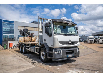 Camión caja abierta, Camión grúa Renault LANDER 340 DXI-6X4+HIAB 14 T/m/3xhydr.: foto 2