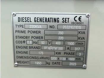 Generador industriale nuevo Iveco NEF67TM7 - 220 kVA Generator - DPX-19794: foto 4