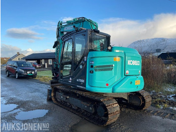 Miniexcavadora 2021 Kobelco SK75SR-7 Gravemaskin med skjær, tiltrotator med gripekassett, nylig sertifisert, kun 2400 timer: foto 4 Miniexcavadora 2021 Kobelco SK75SR-7 Gravemaskin med skjær, tiltrotator med gripekassett, nylig sertifisert, kun 2400 timer: foto 4