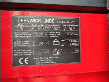 Apilador Linde L16-372 (LACK NEU): foto 5