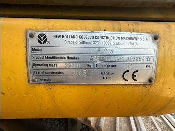 Excavadora de cadenas NEW HOLLAND E 215 EXCAVATOR: foto 5
