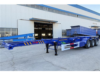Semirremolque chasis para transporte de contenedores nuevo TITAN Sales Promotion 40 feet Container Trailer for Sale In Mexico: foto 2