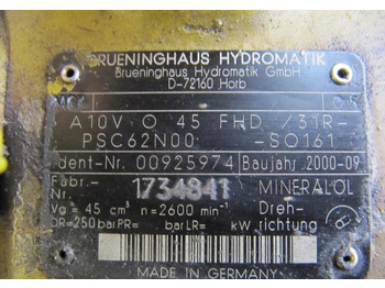 Bomba hidráulica POMPA HYDRAULICZNA Atlas Liebherr A10v: foto 3 Bomba hidráulica POMPA HYDRAULICZNA Atlas Liebherr A10v: foto 3