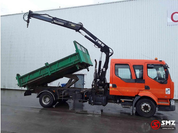 Camión volquete, Camión grúa Renault Midlum 210 Hiab 102 manual pump: foto 4