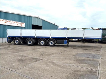 Semirremolque plataforma/ Caja abierta Kwb KWB P-504-STI-H 4-AXLE FLATBED TRAILER (SAF AXLES / 2x STEERING AXLE / 2x LIFT-AXLE / ALUMINIUM SIDE BORDS /ABS-EBS): foto 4