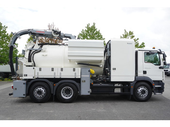 Limpieza de alcantarillado MAN TGM 26.340 E6 / RIVARD sewage cleaner 11.8 m3 / 170 tho. km / steered axle: foto 2