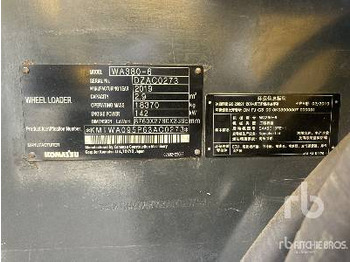 Cargadora de ruedas KOMATSU WA380-6