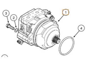 Motor hidráulico para Maquinaria de construcción nuevo Case 87612637: foto 4 Motor hidráulico para Maquinaria de construcción nuevo Case 87612637: foto 4