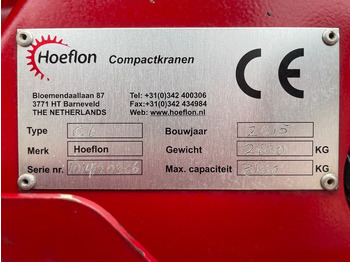 Minigrúa nuevo Hoeflon C 6 SOLD: foto 3
