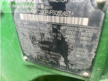 Tractor JOHN DEERE 7290R