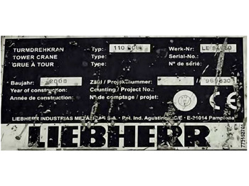 Grúa torre Liebherr 110 EC-B 6 FR.tronic: foto 5