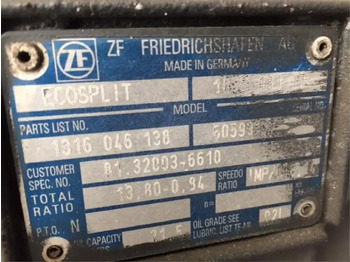 Caja de cambios y piezas MAN